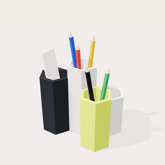 Hexagon desk organizer