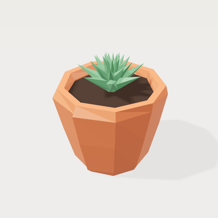 Low-poly planter